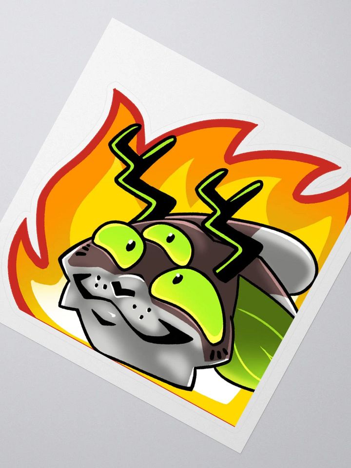 Radioactive Cryptid Fire Sticker product image (2)