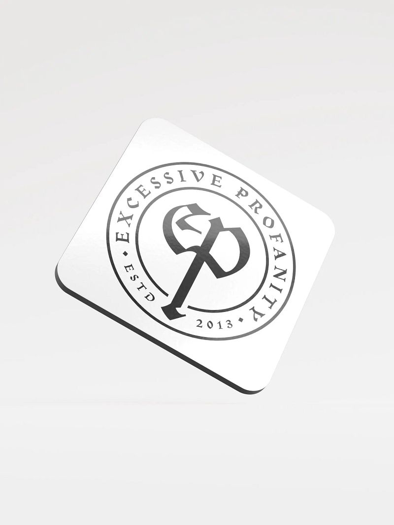Executioner's Axe Glossed Cork Coaster (White)