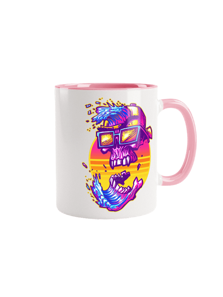 GrumpyBeard WaveSkull - Ceramic Mug with Color Inside product image (2)