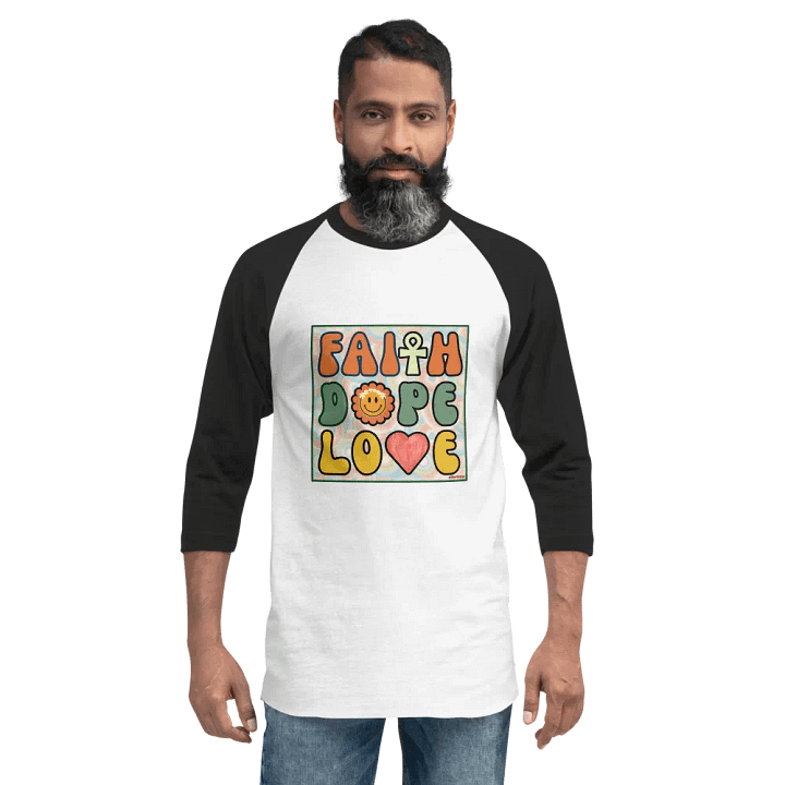 Faith, Dope, Love - Retro Baseball Shirt product image (7)