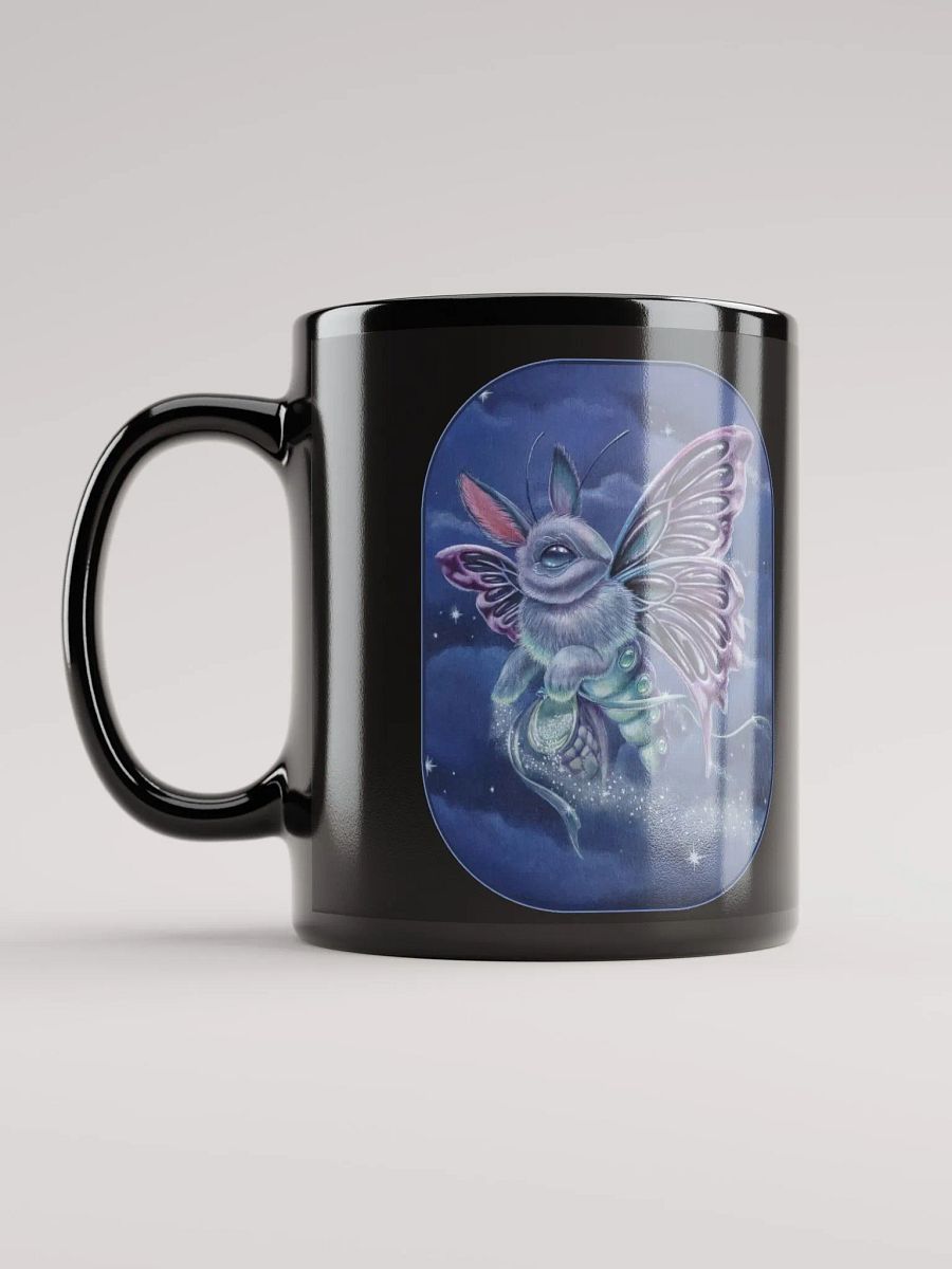Stardust Bunny Moth - SFA Black Glossy Mug product image (3)