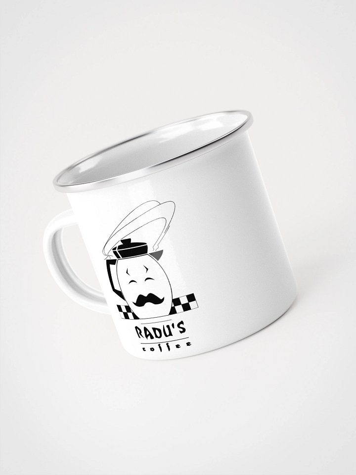 Radu's Coffee | Enamel Mug by Mugz product image (1)