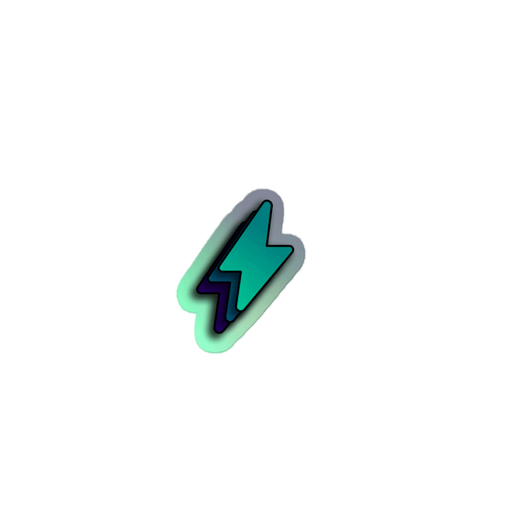 Bolt holographic sticker product image (2)