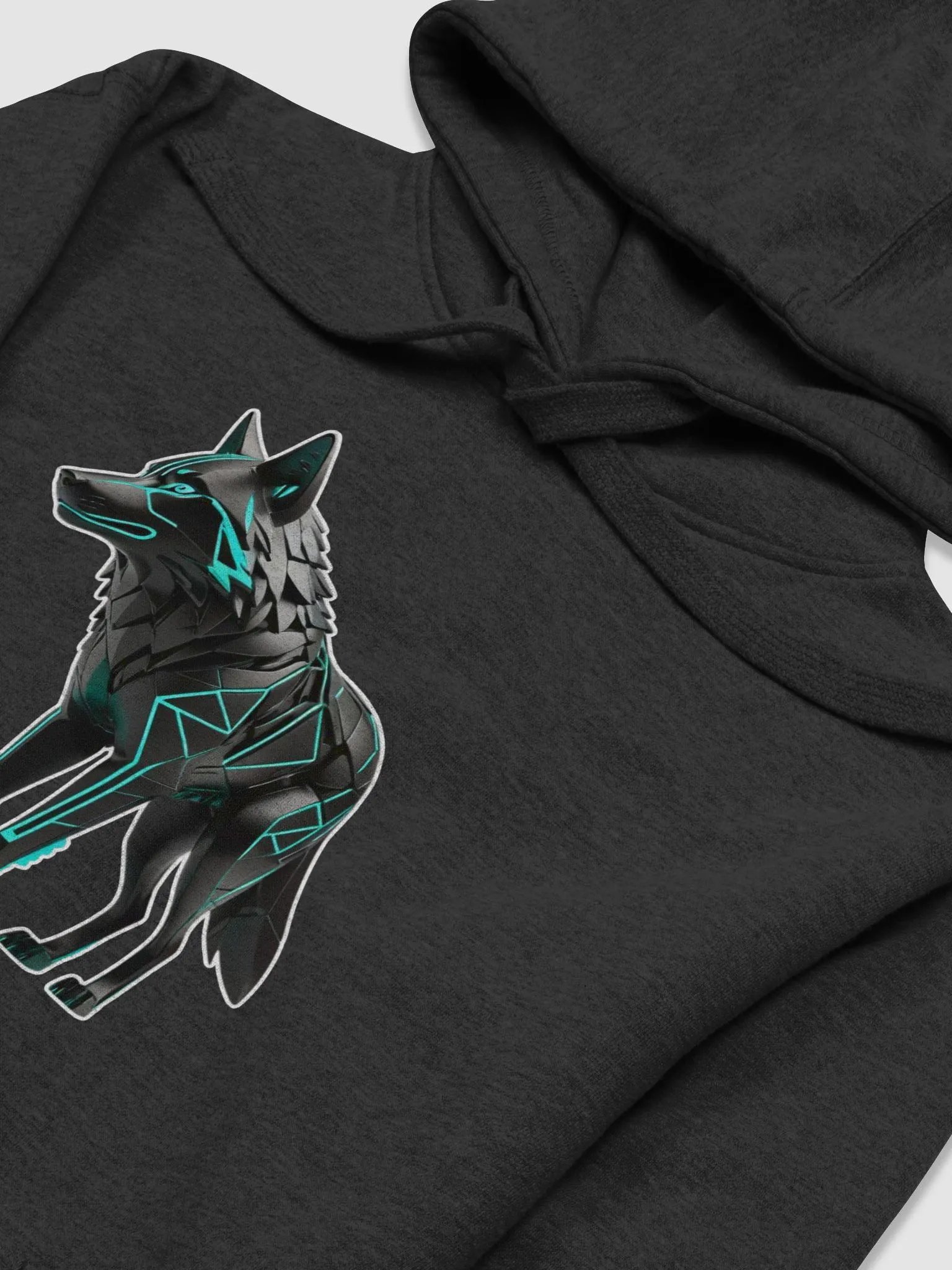 Geometric Wolf Futurist Art Hoodie product image (14)
