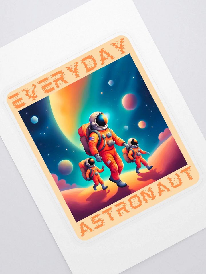 Everyday Astronaut Taking the Kids to School Sticker product image (1)