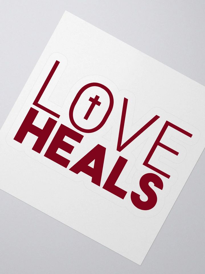LOVE HEALS - Kiss Cut Stickers (red) product image (2)