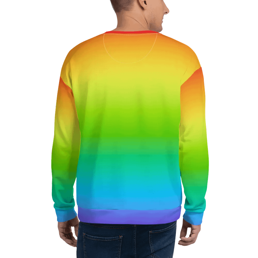 Rainbow Recycled Unisex Sweatshirt product image (7)