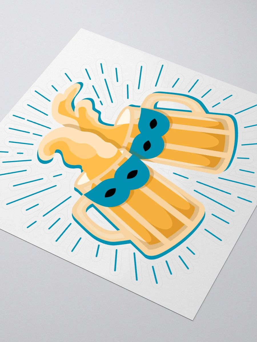 Masked Cheers Kiss Cut Stickers product image (8)