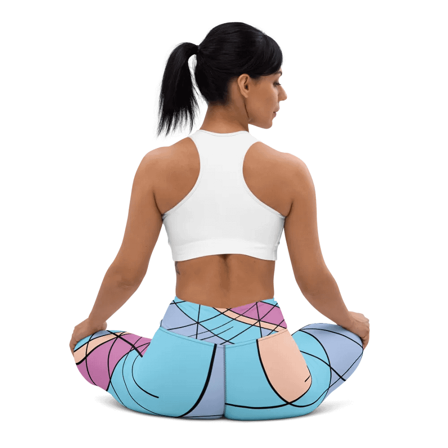 Cool Colorful Geometric Yoga Leggings product image (12)