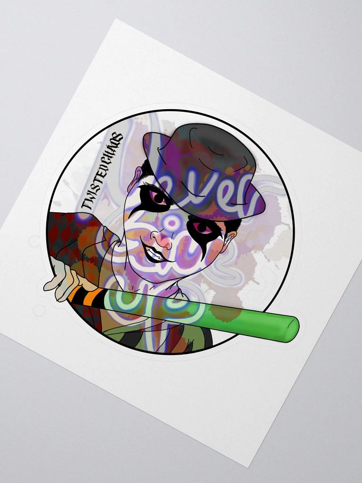 TWISTED CHAOS NEVER GIVE UP STICKER product image (2)