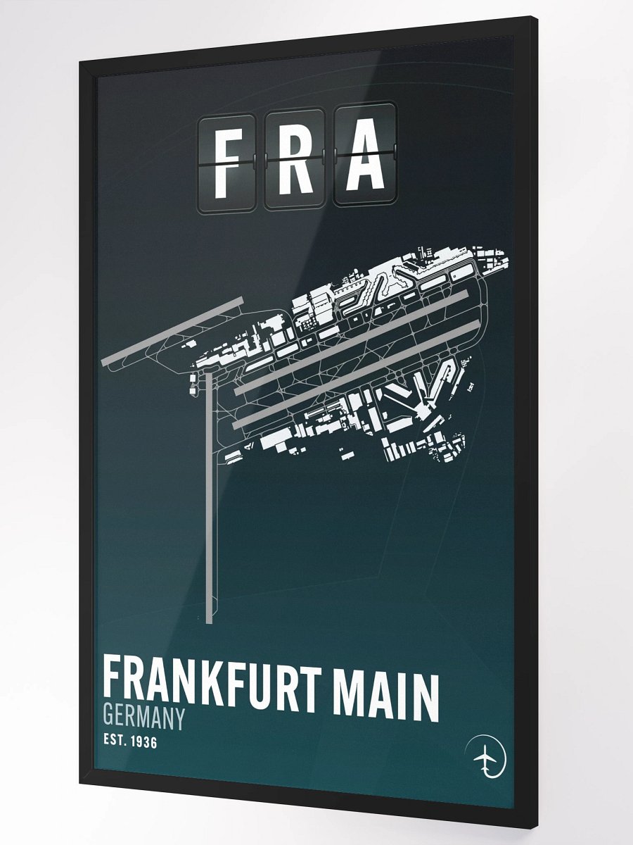 Frankfurt FRA Poster (Framed) product image (3)