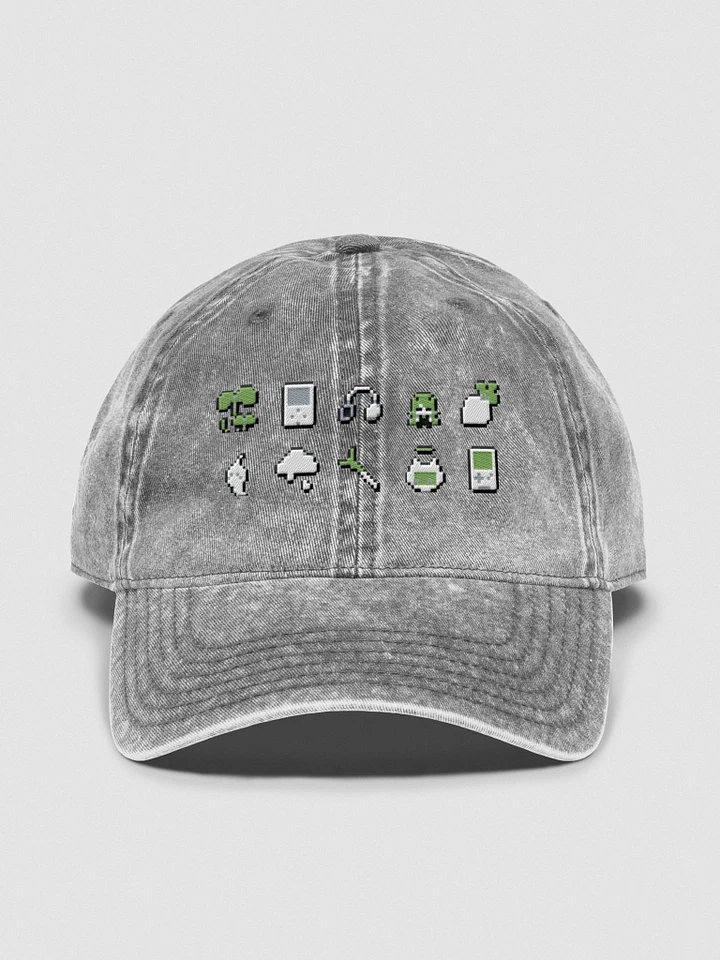 Retro Pixel Bog Embroidered Dad Hat product image (1)