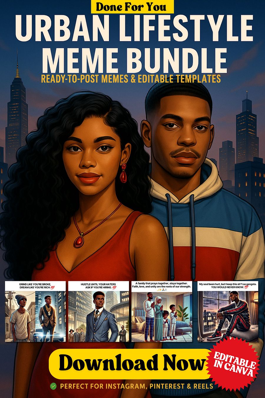 Done For You Urban Meme Bundle Template product image (1)