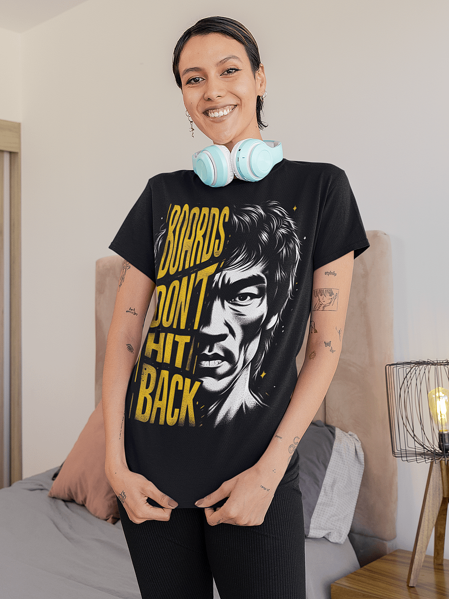 Bruce Lee 'BOARDS DON'T HIT BACK' T-Shirt product image (2)