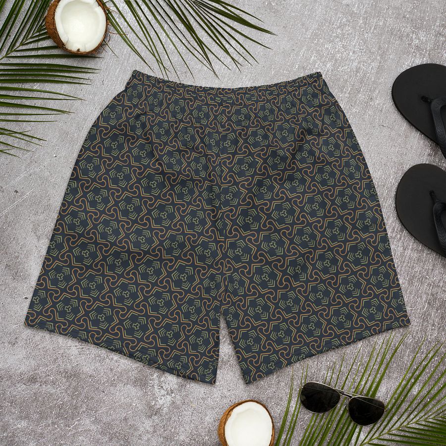 Groovy Grove Geometric All Over Print Unisex Athletic Long Shorts product image (2)