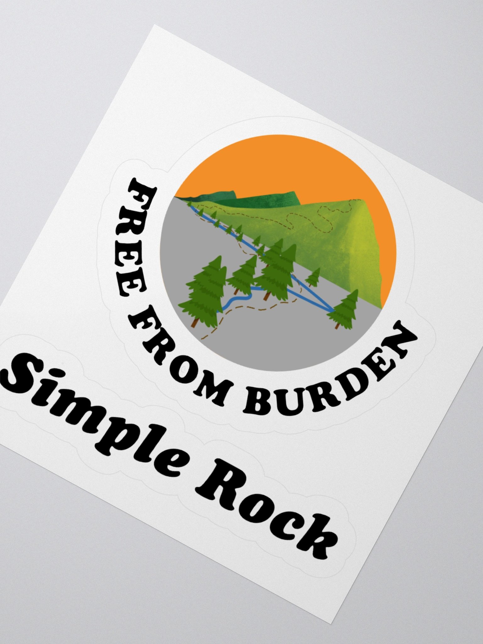 Simple Rock + Burden Stickers product image (2)