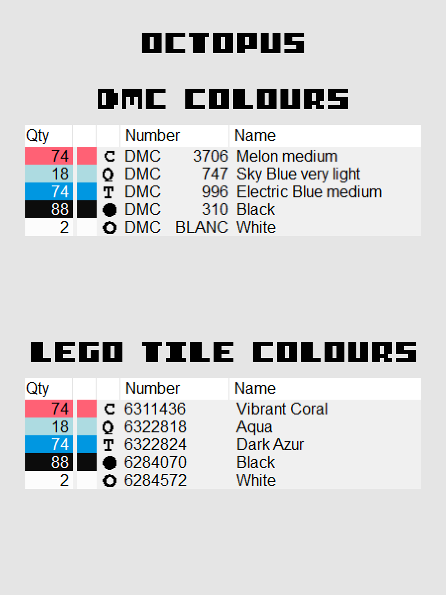 Octopus Pixel Art product image (4)