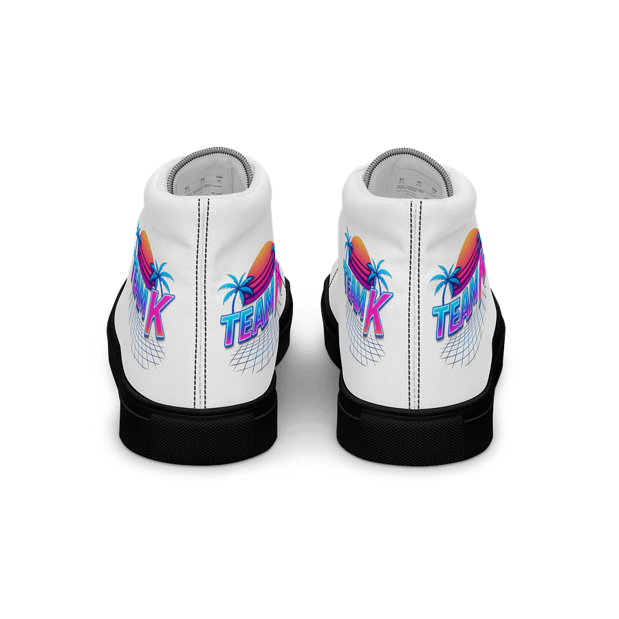 Team K 1980's Women's High Top Canvas Shoes product image (7)