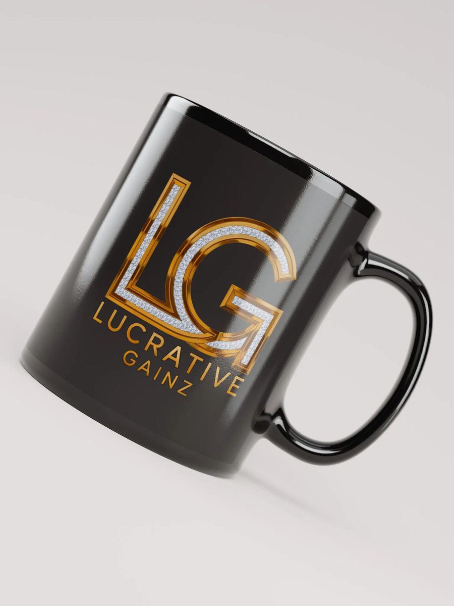 Lucrative Gold Diamonds Black Mug product image (8)