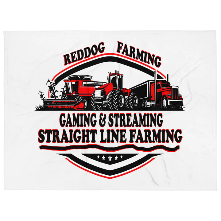 Throw Blanket 60x80 with reddog farming logo product image (1)