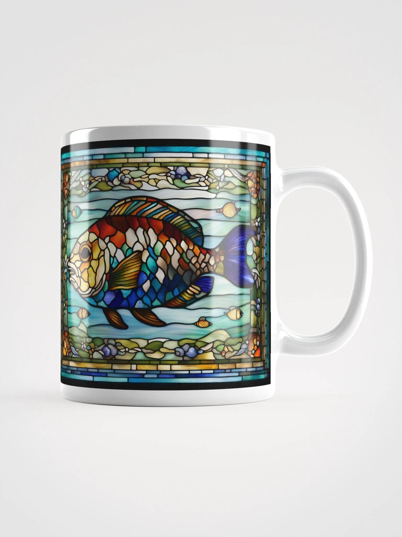 #003 - Snapper Fish Stained Glass Mug product image (2)