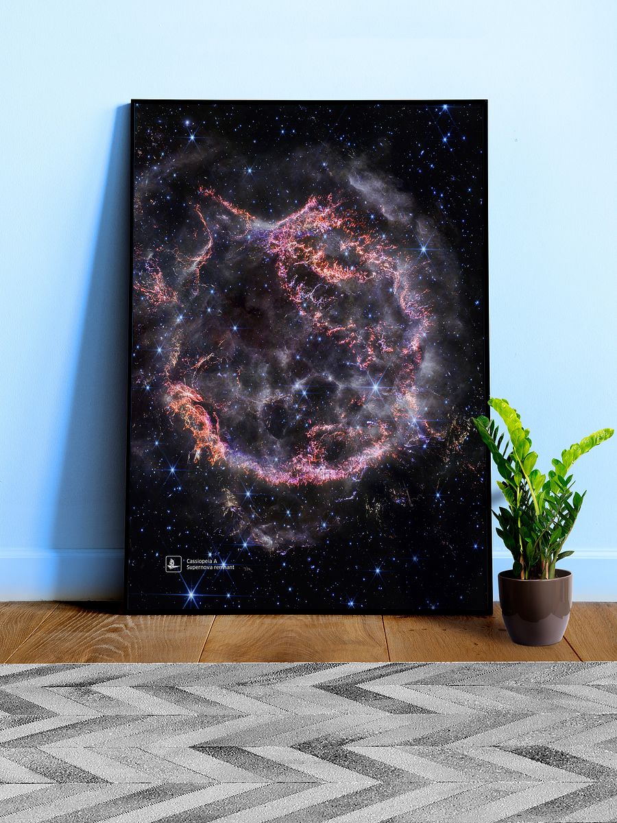 Cassiopeia A, Supernova remnant (James Webb/JWST) — space poster product image (3)