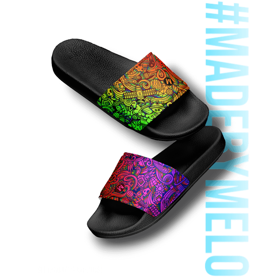 Rainbow Space Scribble - Men's Slides | #MADEBYMELO product image (5)