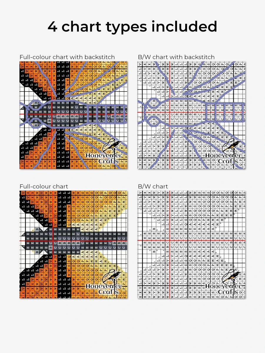 Monarch Butterfly: Insect Cross Stitch Pattern PDF product image (2)