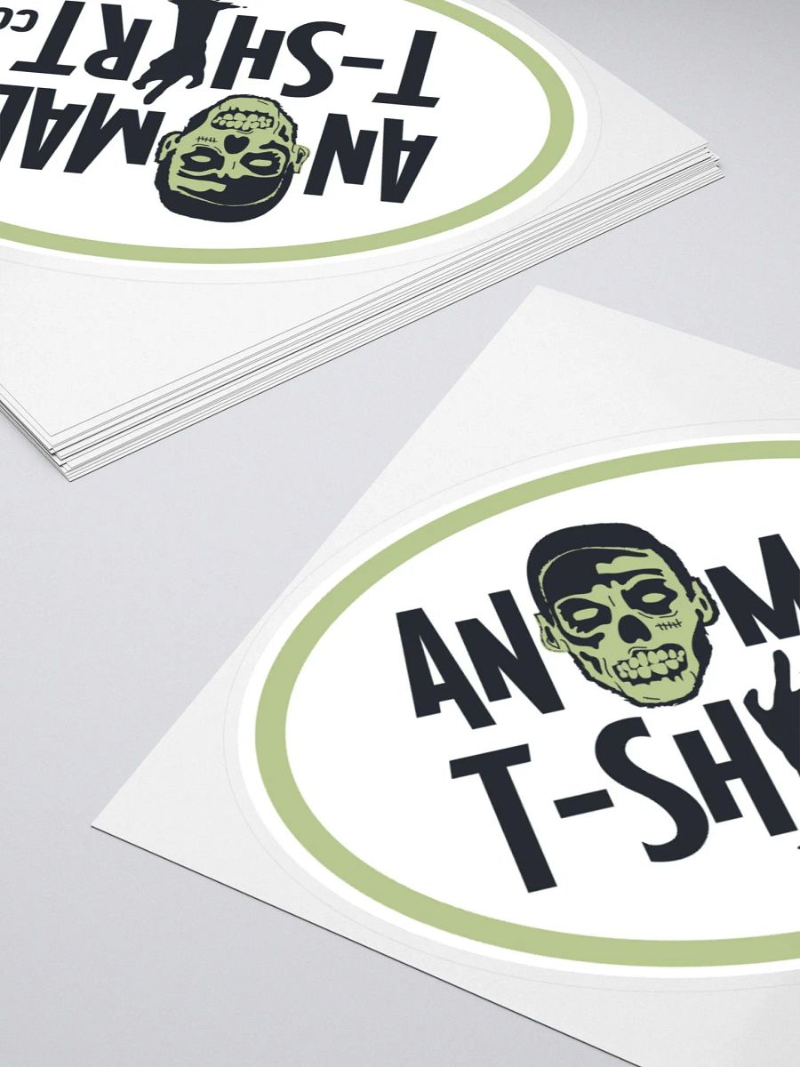 Oval Anomaly Zombie Logo Kiss Cut Stickers product image (4)
