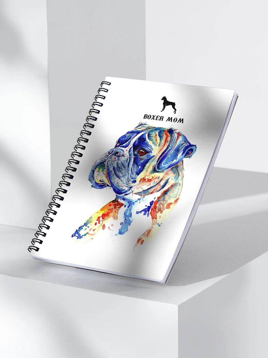 Vibrant Boxer Dog Spiral Notebook product image (3)