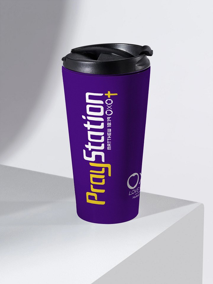 LXA PrayStation Travel Mug - Purple | Love X Aloha - Faith Collection | Premium Christian Merch product image (2)