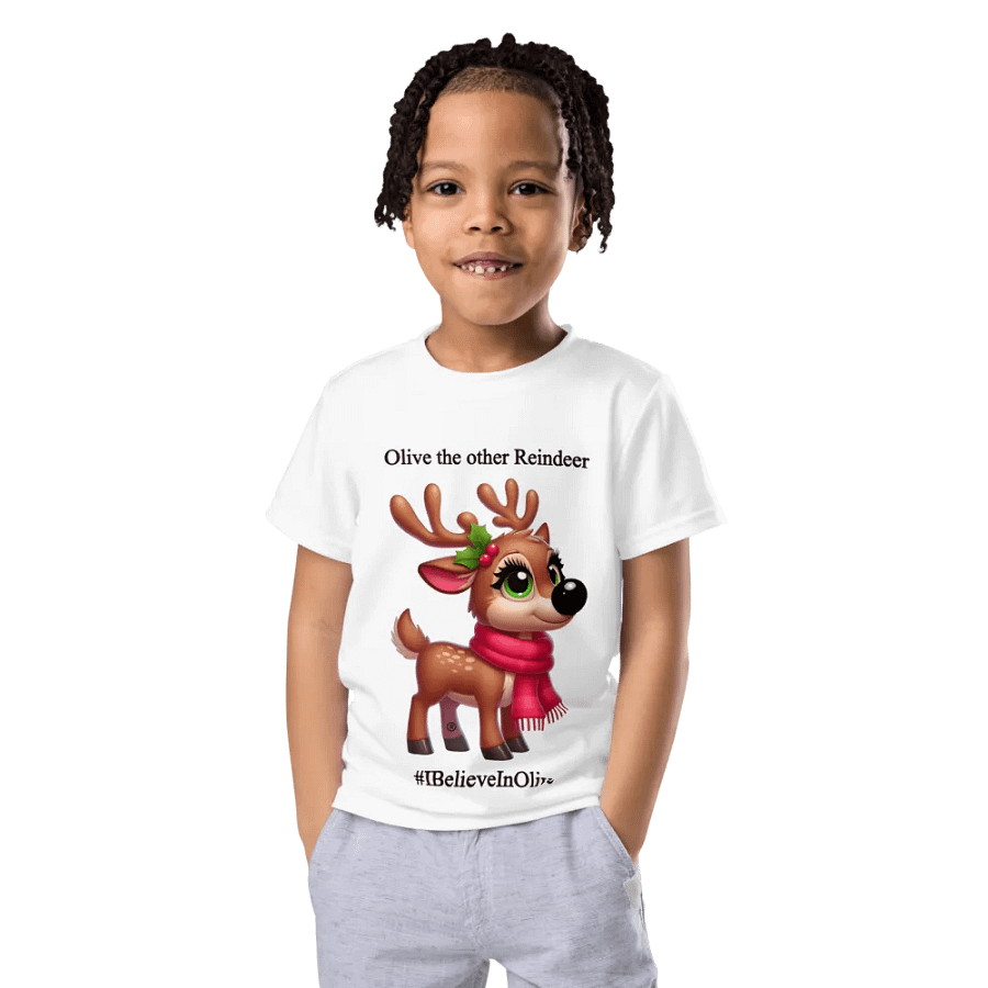 Kids White Christmas Official 'Olive the other Reindeer' T-Shirt product image (4)