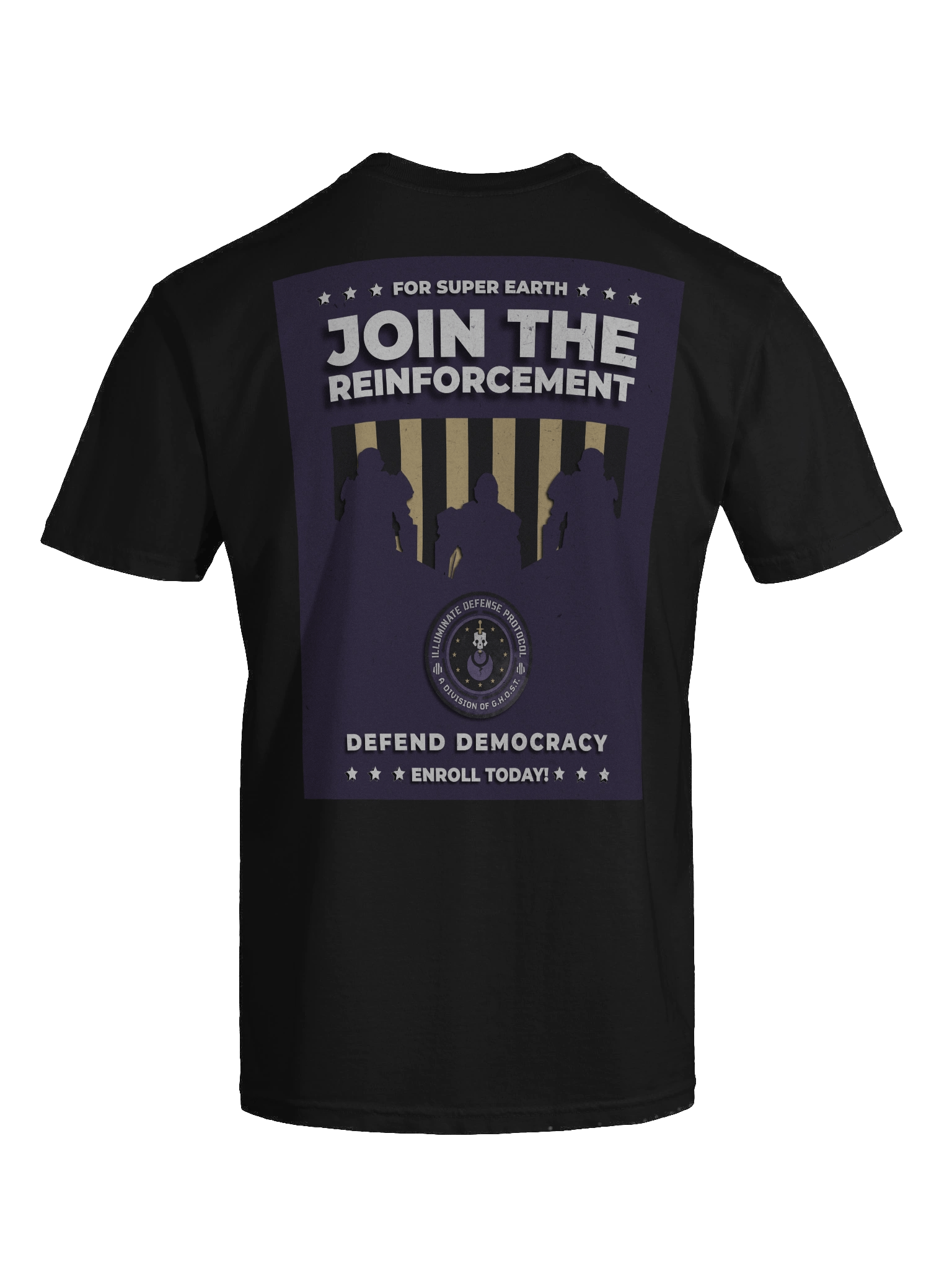 Illuminate Defense Protocol Recruitment Poster T-Shirt product image (9)