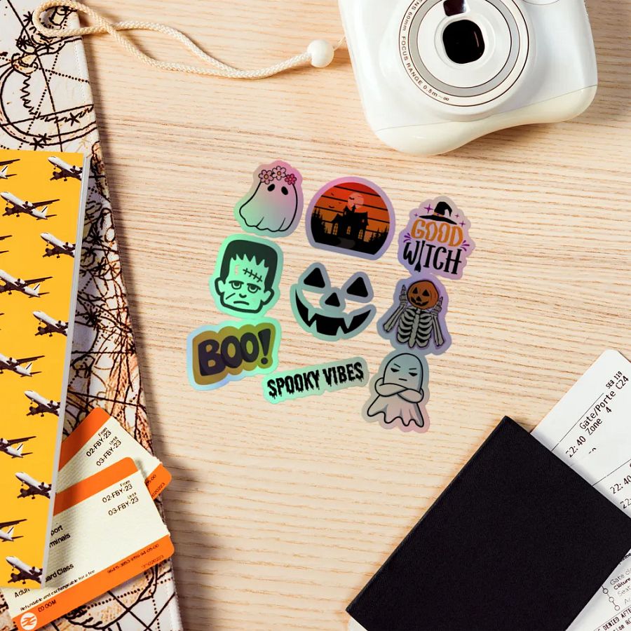 Holographic Halloween Sticker Pack product image (5)