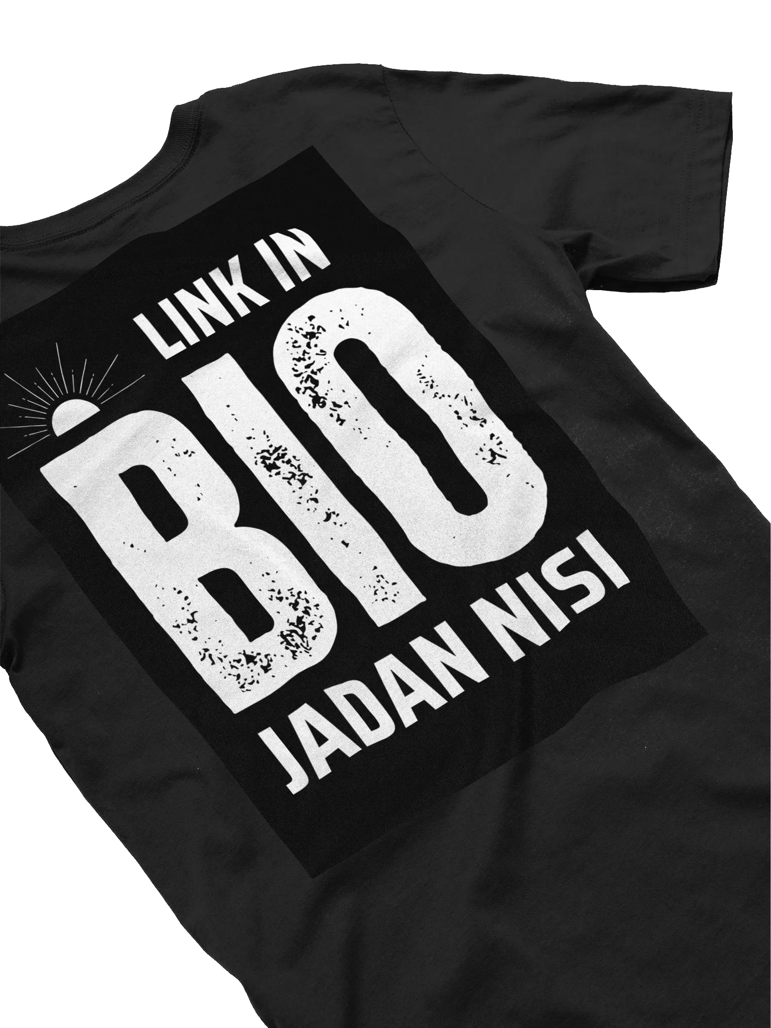 Sunset Distress "Link in Bio Jadan Nisi" T-Shirt product image (4)