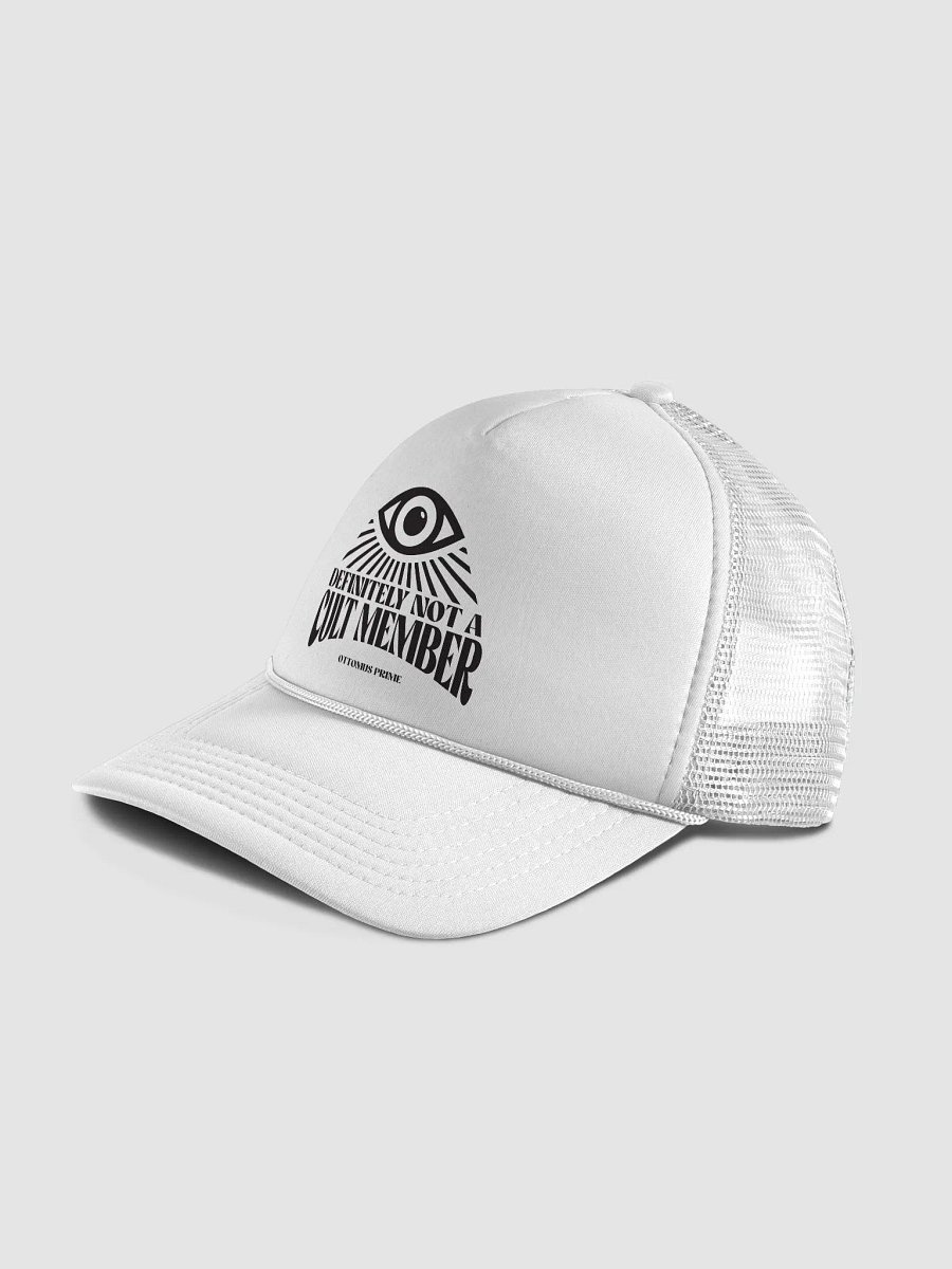 Definitely Not A Cult Member Hat (White) product image (3)