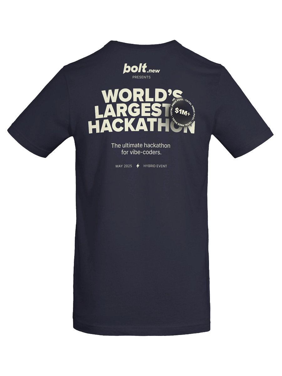 Official Bolt Hackathon Shirt product image (8)