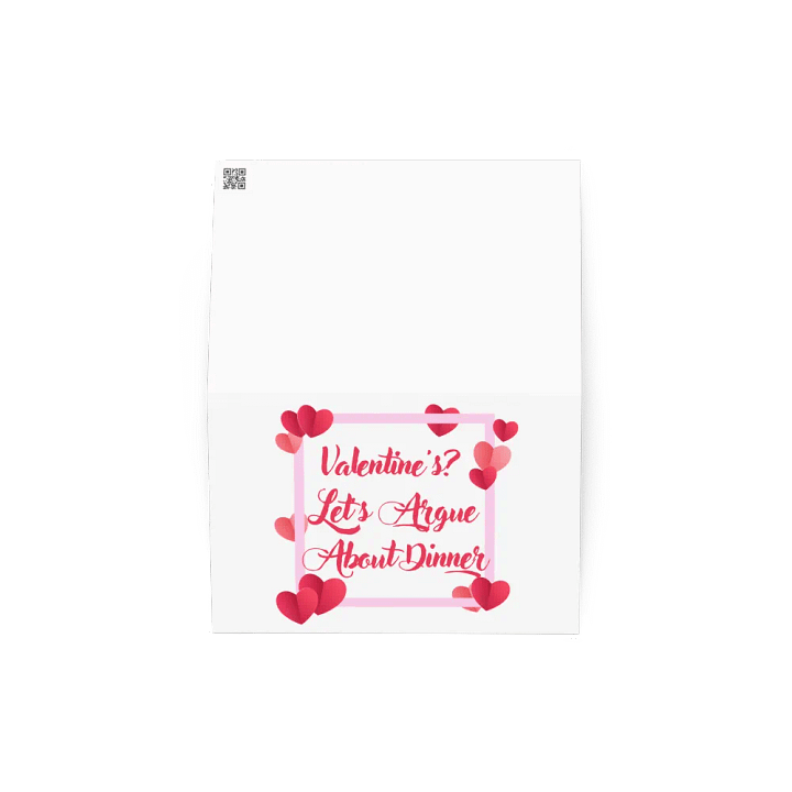 Valentine's? Let's Argue About Dinner Card product image (4)