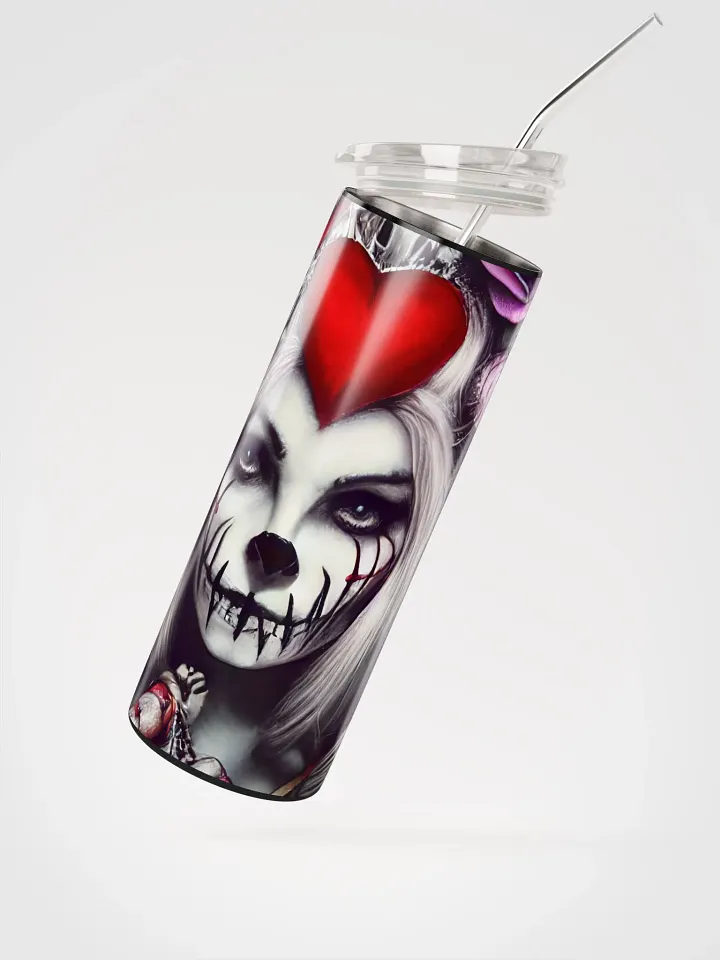 Gothic Romance: Elegant Stainless Steel Tumbler for Valentine's Delight product image (2)