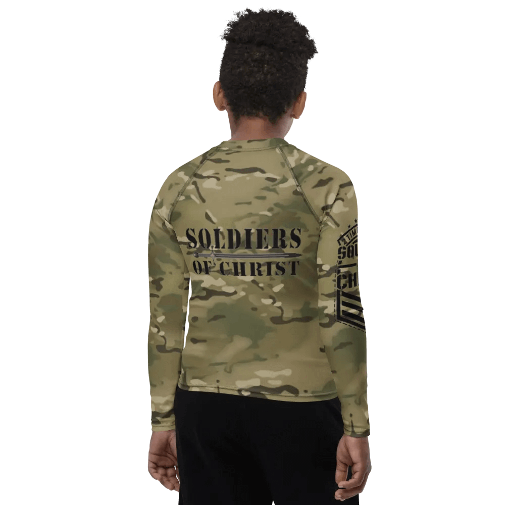 Faithful Camo: Youth Rash Guard - Multicam product image (9)