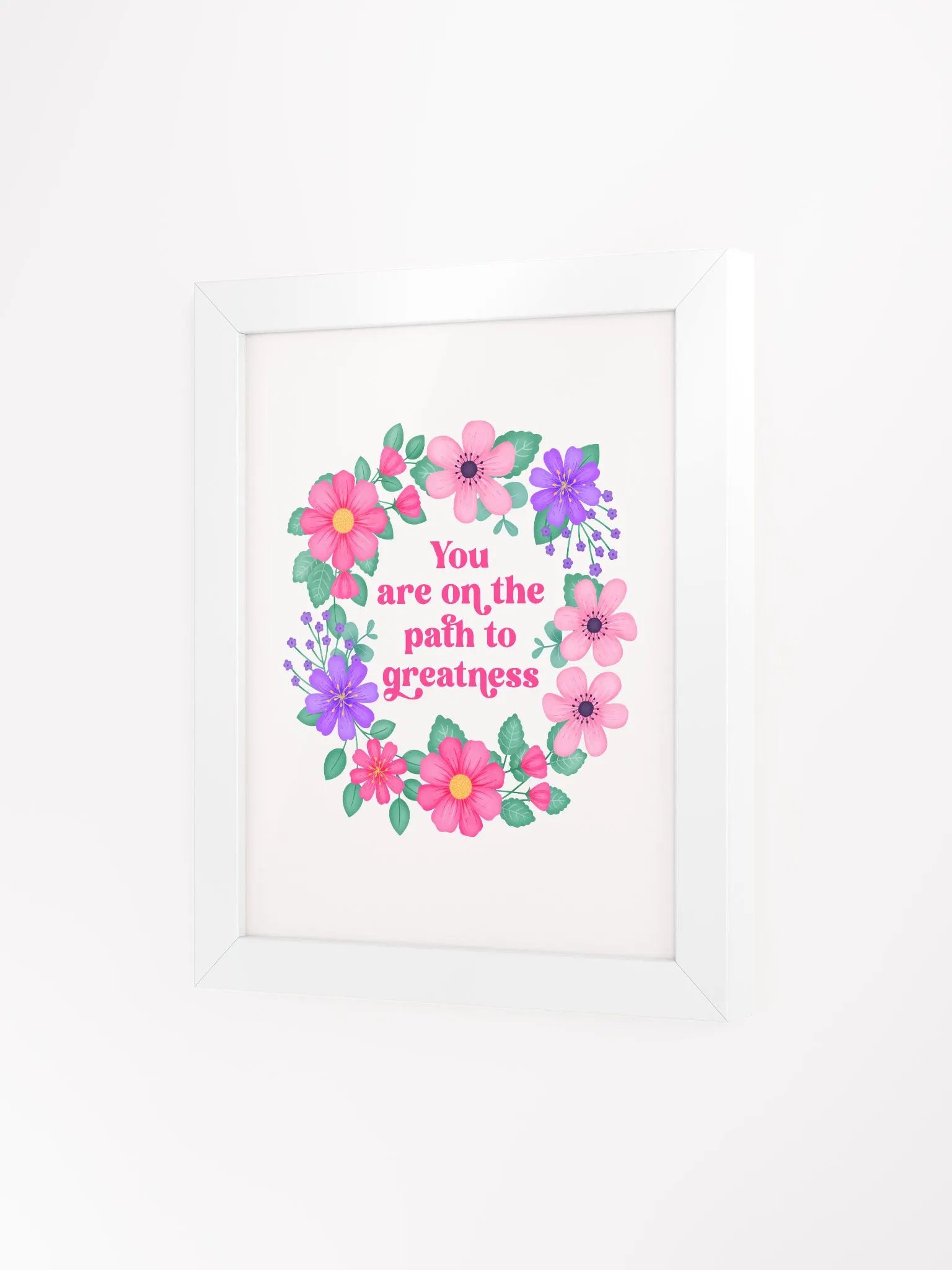 You are on the path to greatness - Motivational Wall Art White product image (3)