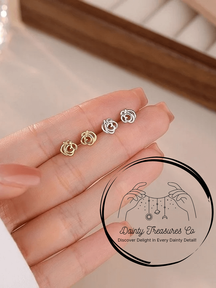 Hollow Rose Studs product image (2)