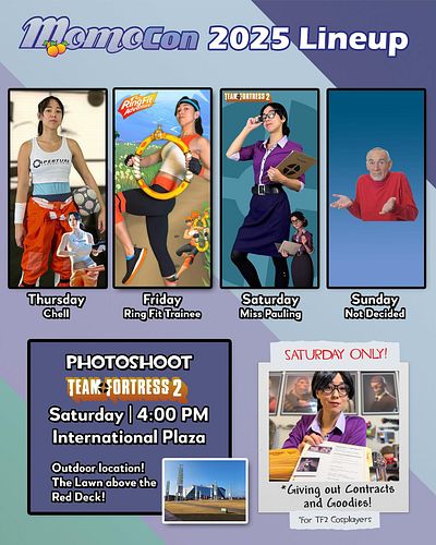 My cosplay lineup for #momocon next week! Leaving Sunday up in the air if I’m not feeling it by that point, but the rest of m...