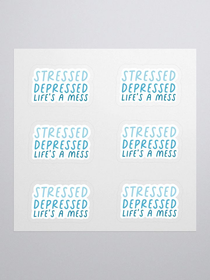 Stressed & Depressed Stricker (MEDIUM Sheet) product image (1)