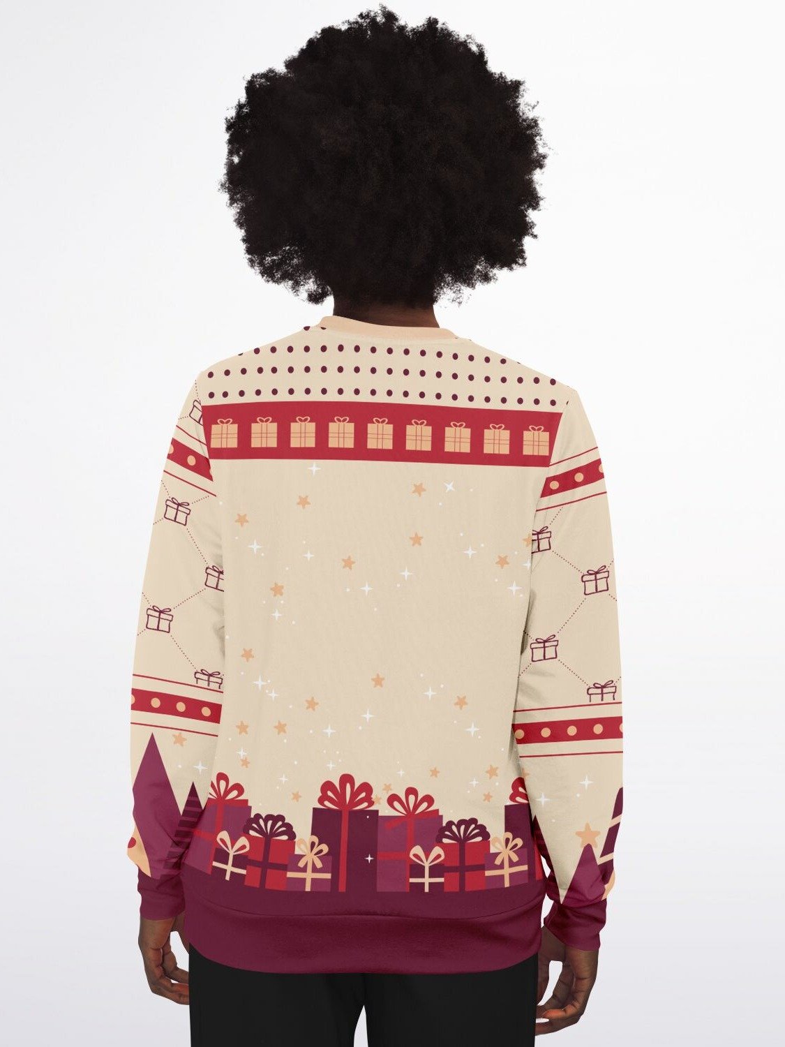 Naughty Santa Christmas Sweatshirt "I’m Laying On Your Present" | Funny Holiday Sweater for Parties | Playful & Festive Gift for Men & Women product image (4)