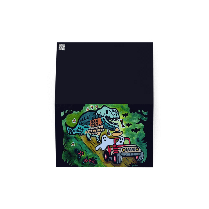 Dino Piñata Pursuit Greeting Card product image (2)