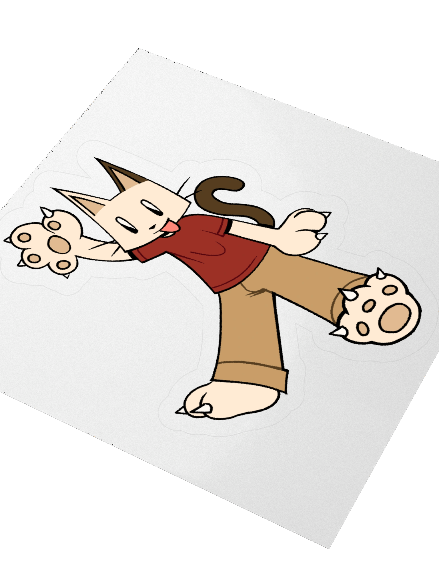 Katie waving sticker product image (3)