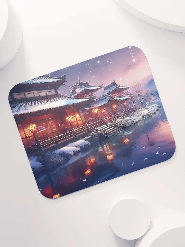 Snowy Nights Small Mouse Pad (7 x 9) product image (2)