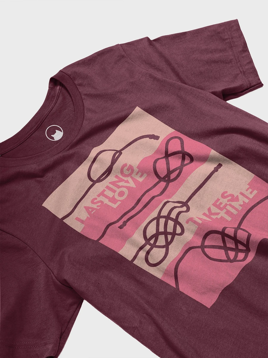 Lasting Love Takes Time Shibari Heart T-shirt product image (2)