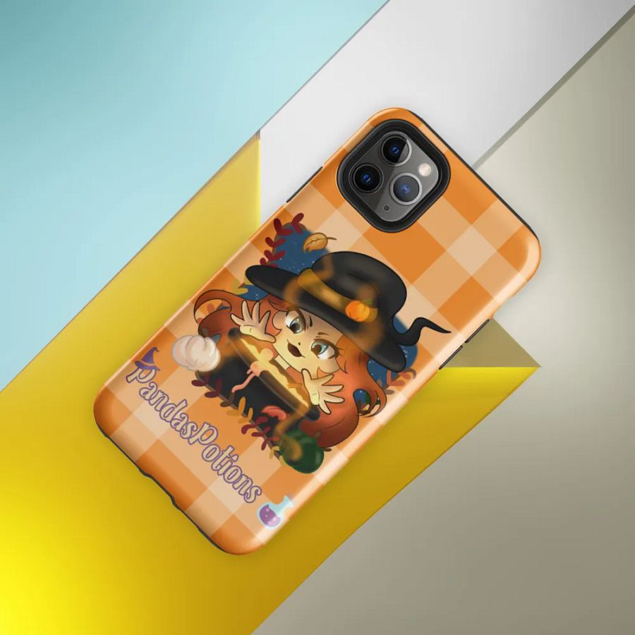 Pumpkin Witch Panda Iphone Case product image (8)